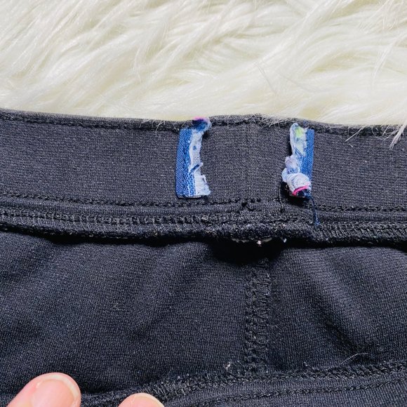 The Children's Place Girls Rainbow Side Stripe Zip Ponte Knit Jeggings Black L - Picture 3 of 8